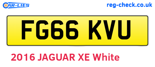 FG66KVU are the vehicle registration plates.