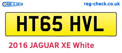 HT65HVL are the vehicle registration plates.