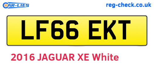 LF66EKT are the vehicle registration plates.