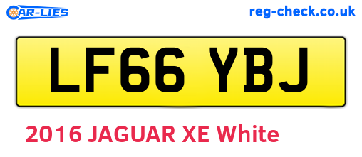 LF66YBJ are the vehicle registration plates.
