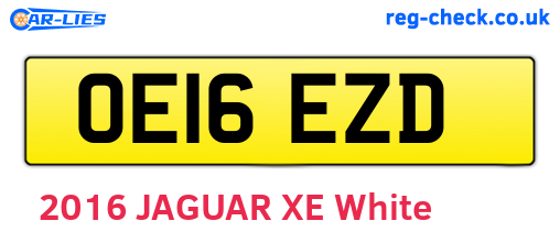 OE16EZD are the vehicle registration plates.