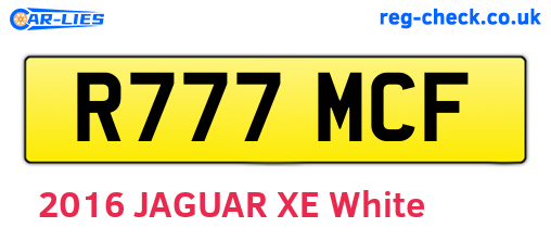R777MCF are the vehicle registration plates.