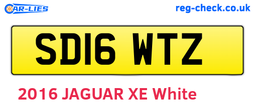 SD16WTZ are the vehicle registration plates.