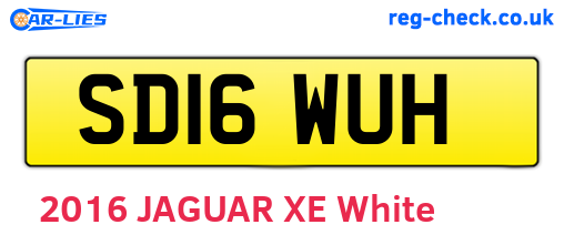 SD16WUH are the vehicle registration plates.