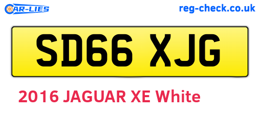 SD66XJG are the vehicle registration plates.