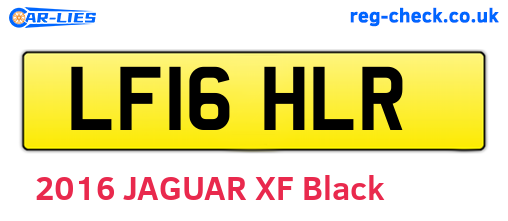 LF16HLR are the vehicle registration plates.