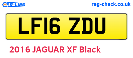 LF16ZDU are the vehicle registration plates.