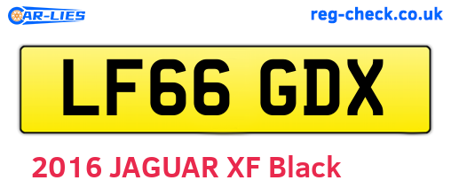 LF66GDX are the vehicle registration plates.