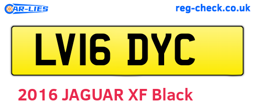 LV16DYC are the vehicle registration plates.