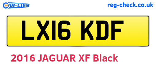 LX16KDF are the vehicle registration plates.