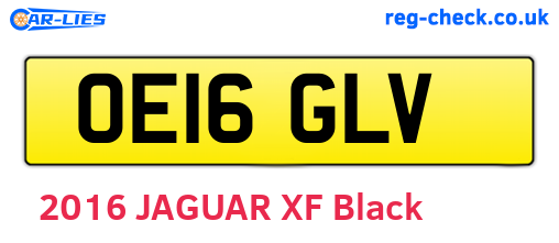 OE16GLV are the vehicle registration plates.