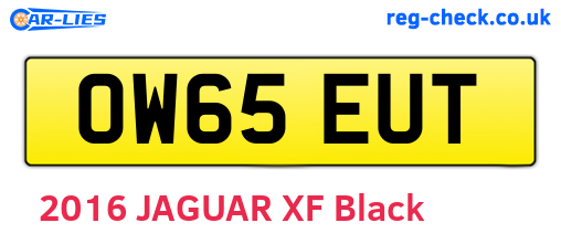 OW65EUT are the vehicle registration plates.