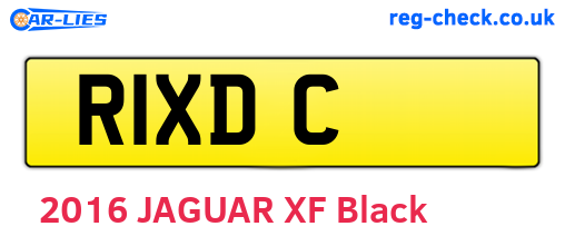 R1XDC are the vehicle registration plates.