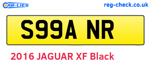 S99ANR are the vehicle registration plates.