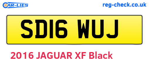 SD16WUJ are the vehicle registration plates.