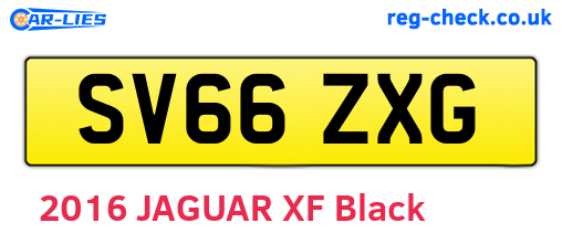 SV66ZXG are the vehicle registration plates.