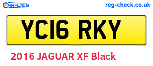 YC16RKY are the vehicle registration plates.