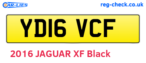 YD16VCF are the vehicle registration plates.