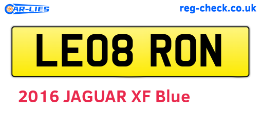 LE08RON are the vehicle registration plates.