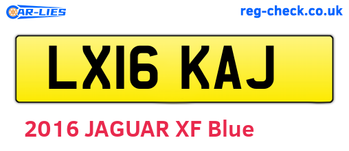 LX16KAJ are the vehicle registration plates.