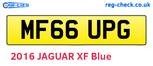 MF66UPG are the vehicle registration plates.