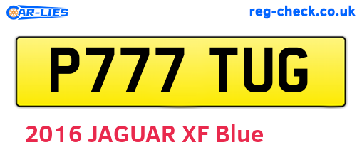 P777TUG are the vehicle registration plates.