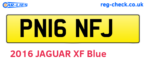PN16NFJ are the vehicle registration plates.