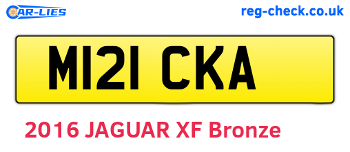 M121CKA are the vehicle registration plates.