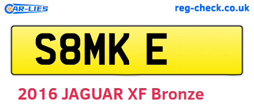 S8MKE are the vehicle registration plates.
