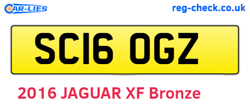 SC16OGZ are the vehicle registration plates.