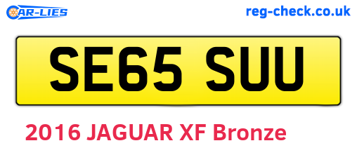 SE65SUU are the vehicle registration plates.