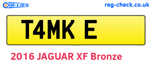 T4MKE are the vehicle registration plates.