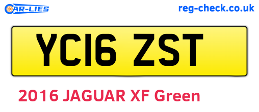YC16ZST are the vehicle registration plates.