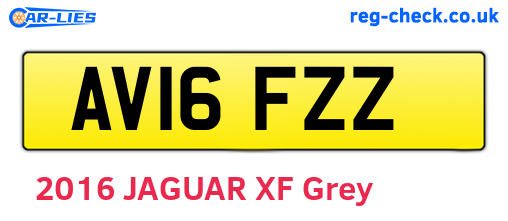 AV16FZZ are the vehicle registration plates.