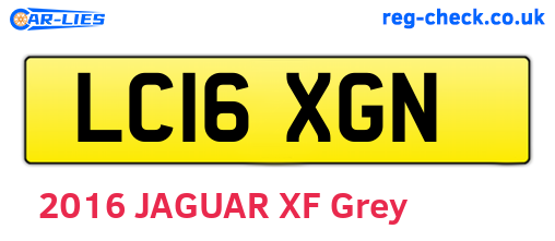 LC16XGN are the vehicle registration plates.