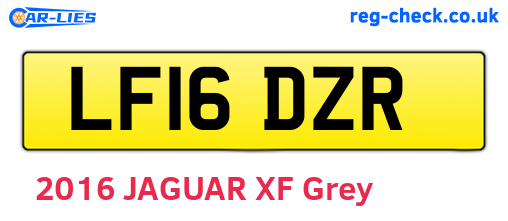 LF16DZR are the vehicle registration plates.