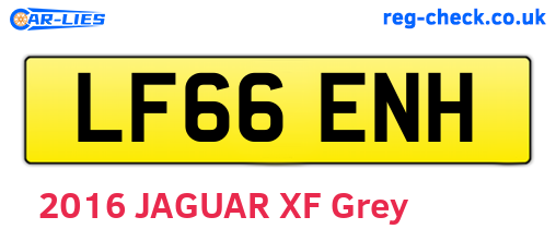 LF66ENH are the vehicle registration plates.