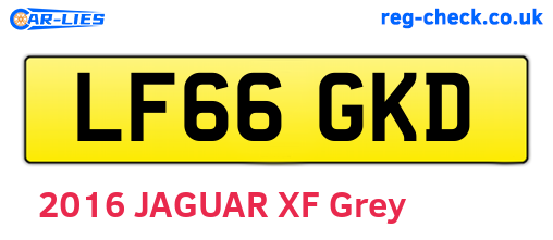 LF66GKD are the vehicle registration plates.