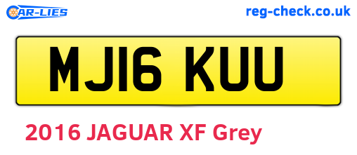 MJ16KUU are the vehicle registration plates.
