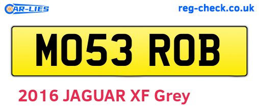 MO53ROB are the vehicle registration plates.