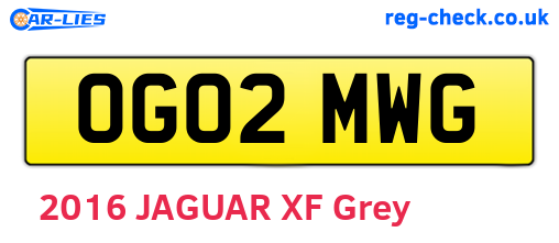 OG02MWG are the vehicle registration plates.