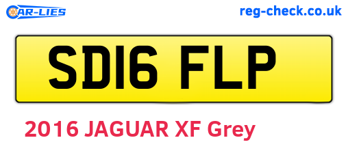 SD16FLP are the vehicle registration plates.