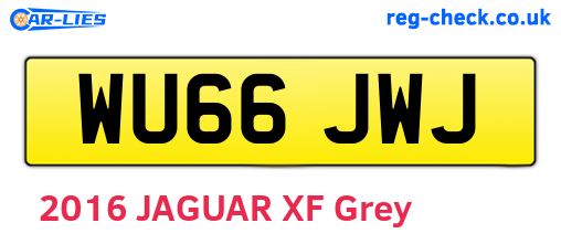 WU66JWJ are the vehicle registration plates.