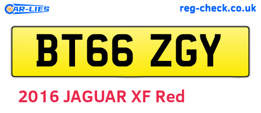 BT66ZGY are the vehicle registration plates.