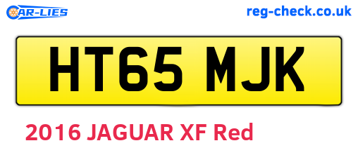 HT65MJK are the vehicle registration plates.