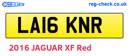 LA16KNR are the vehicle registration plates.