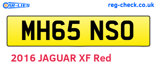 MH65NSO are the vehicle registration plates.