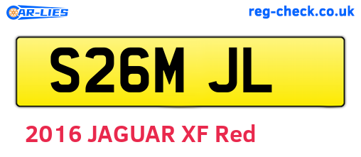 S26MJL are the vehicle registration plates.