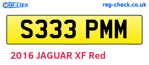 S333PMM are the vehicle registration plates.