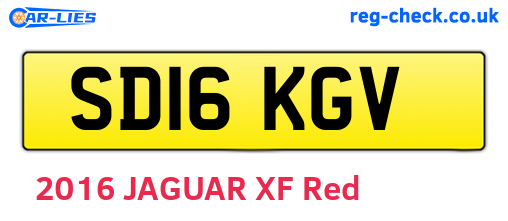 SD16KGV are the vehicle registration plates.